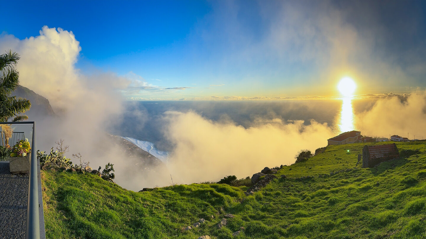 Sonnenuntergang an den Sunset Cliff Villas auf Madeira Sonnenuntergang an den Sunset Cliff Villas