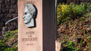 Eichendorff Denkmal am Philosophenweg in Heidelberg