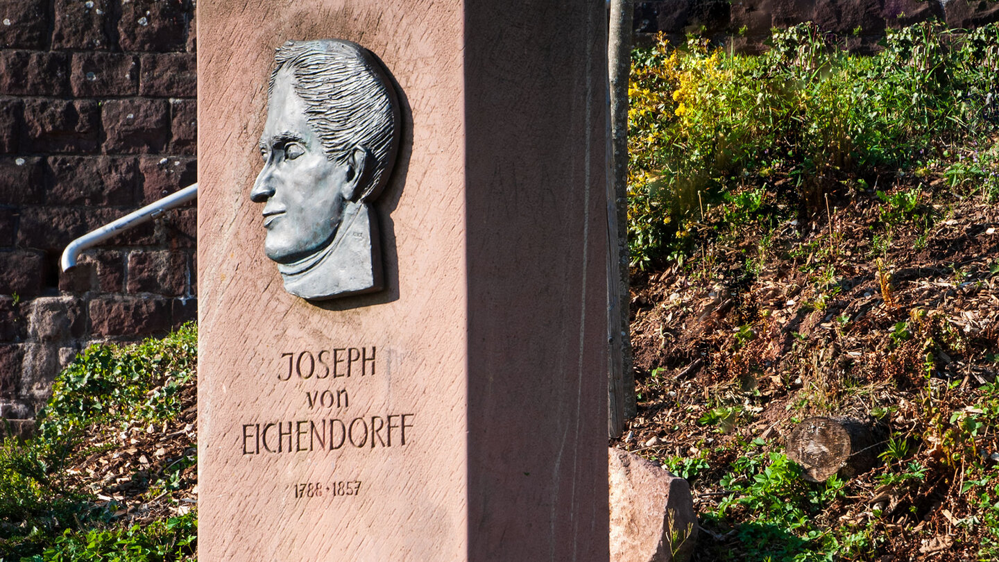 Eichendorff Denkmal am Philosophenweg in Heidelberg Eichendorff Denkmal am Philosophenweg in Heidelberg