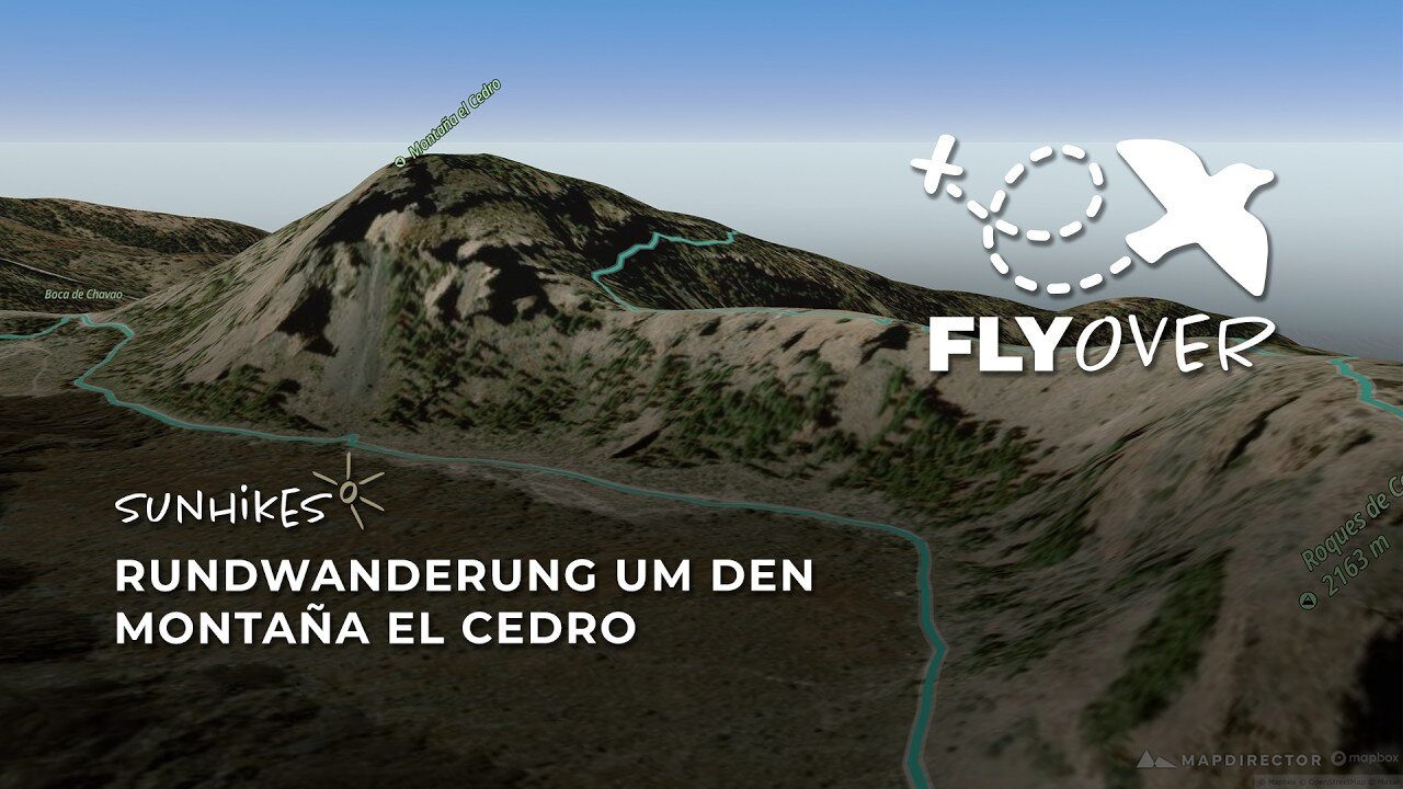 Rund um den Montaña el Cedro: Zwischen Lavafeldern und Bergsätteln auf Teneriffa – Flyover Video