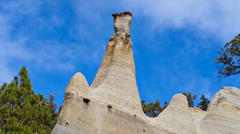 die spektakulären Asche-Bimsstein-Schichtungen der Paisaje Lunar