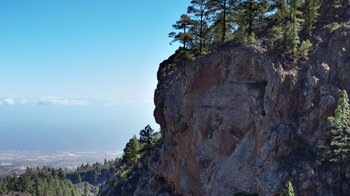 schroffen Felswand der Schlucht bei der Abwanderung nach Las Vegas