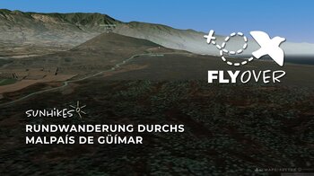 Faszinierende Lavalandschaft am Meer: Das Malpaís de Güímar im 3D-Flyover Video