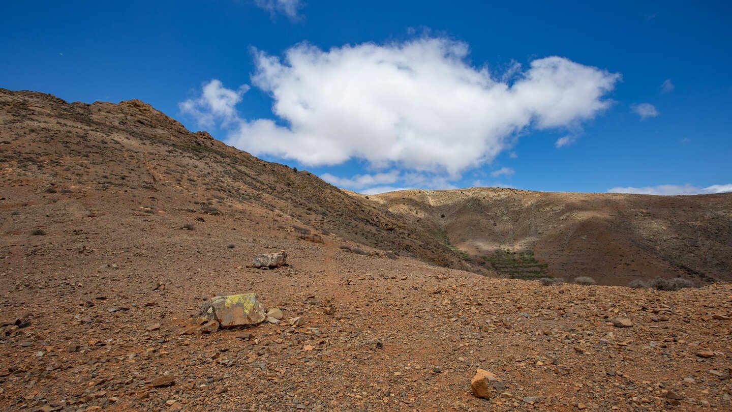 schwer erkennbarer Wanderpfad Richtung Pico de la Lima