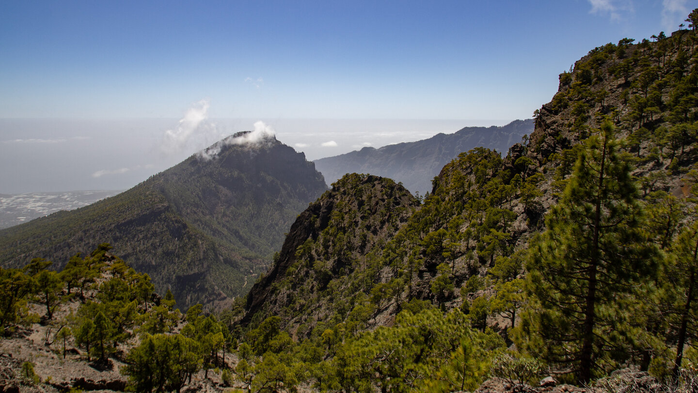 Blick auf Cumbrecita und Pico Bejenado