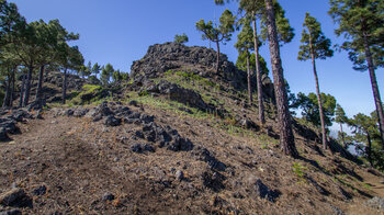 der Wanderweg El Bastón am Gebirgskamm