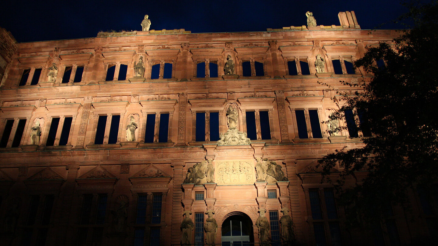 Ottheinrichsbau des Heidelberger Schloss- ein Renaissancebau