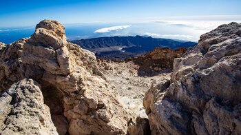 Blick vom Pico del Teide auf die Caldera