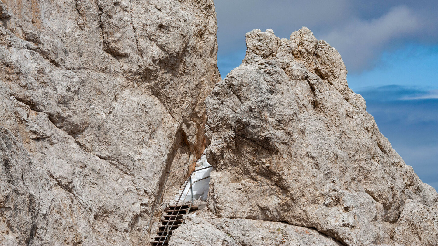 Klettersteig am Cristallino d’Ampezzo in den Ampezzaner Dolomite Klettersteig am Cristallino d’Ampezzo