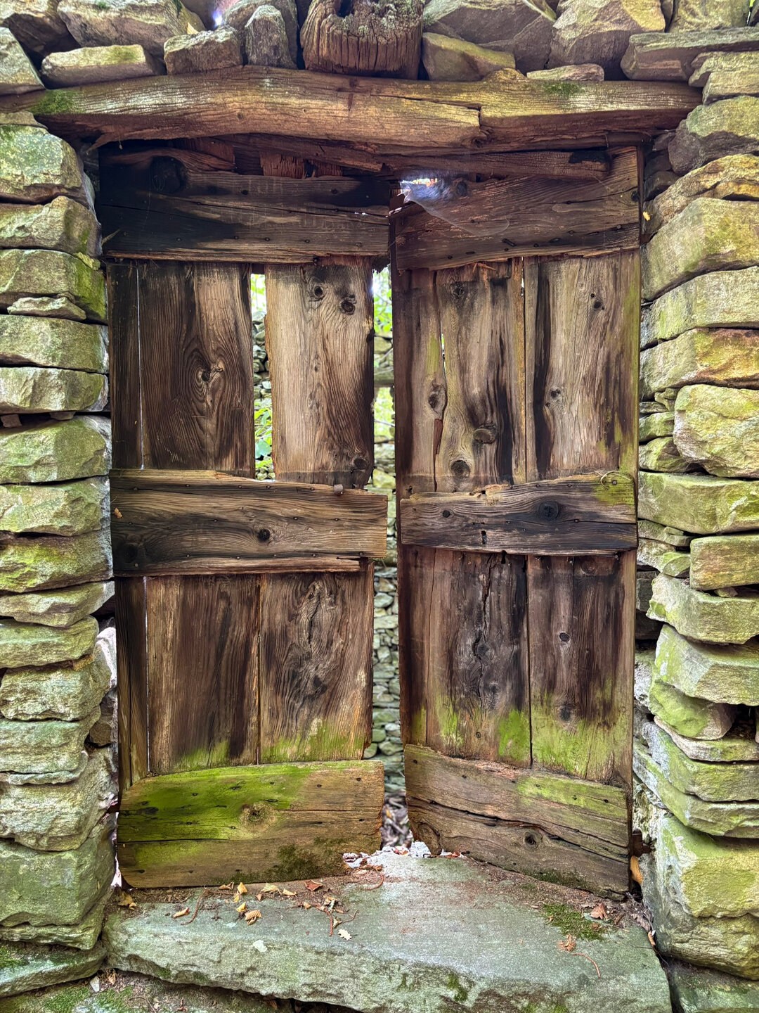 alte Eingangstür eines verlassenen Rustico im Tessin Eingangstür an einem verlassenen Rustico
