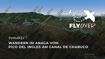 Abenteuer am Canal de Chabuco: Wilde Tunnelstrecke im Anaga-Gebirge als 3D-Flyover Video