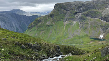 Berglandschaft am Rimstigen beim Nærøyfjords
