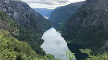 Ausblick auf den Nærøyfjord