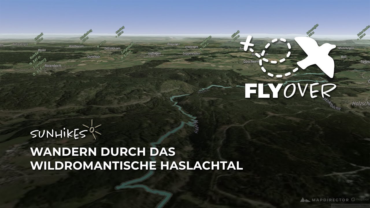 Wandern durch das wildromantische Haslachtal – Flyover