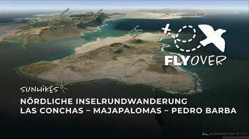 La Graciosa Inselrundwanderung Las Conchas, Majapalomas & Pedro Barba – Flyover