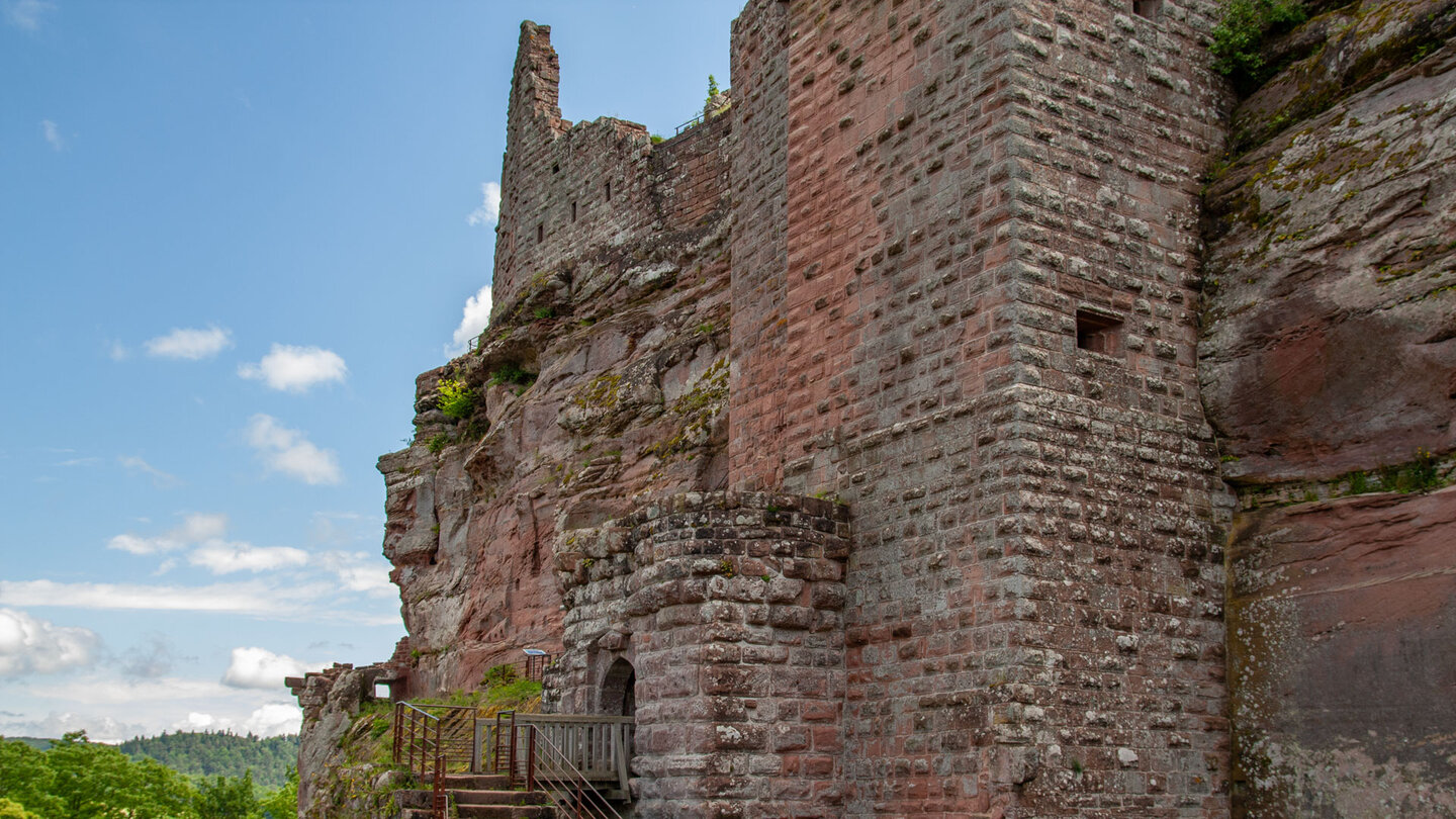 Anlage der Burg Fleckenstein Anlage der Burg Fleckenstein