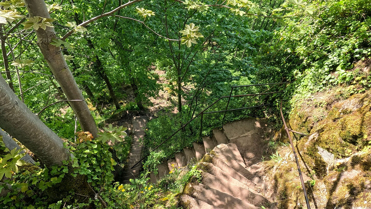 Aufstieg zur Burg Ober-Nideck