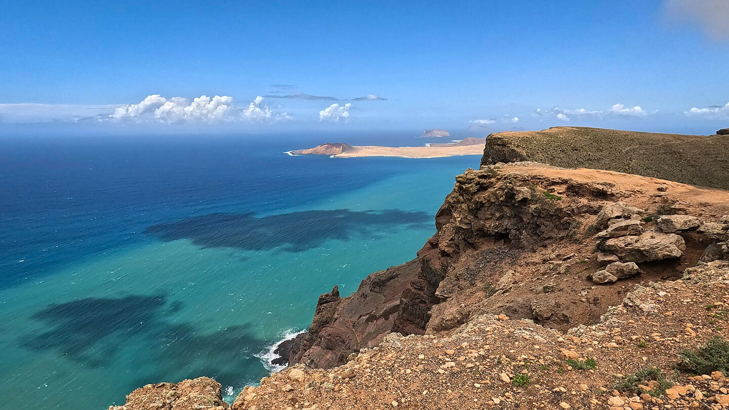 Blick entlang der Famara-Klippen