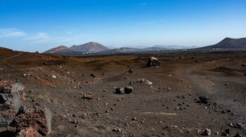 Vulkanlandschaft beim Montaña Colorada