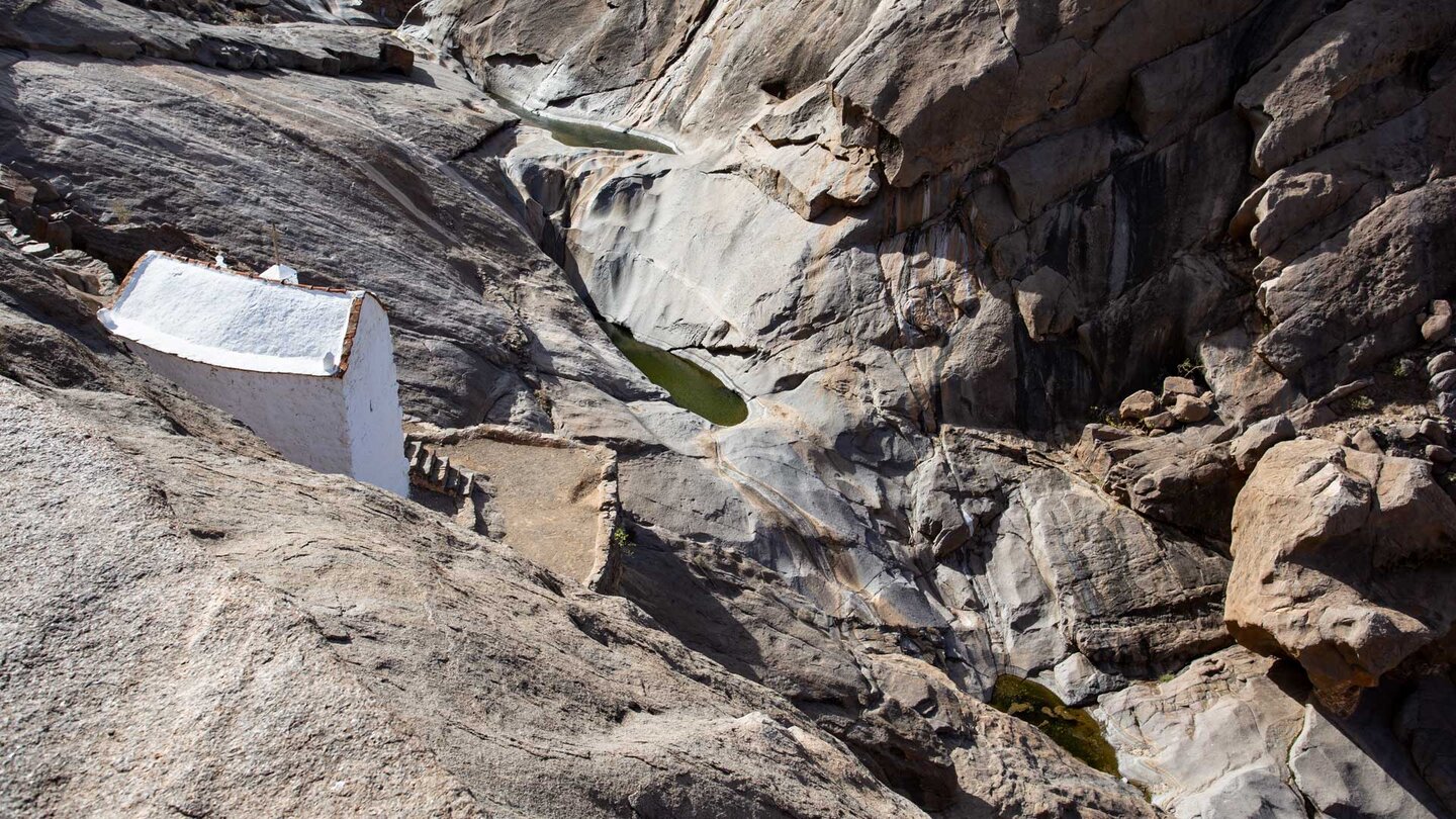 Kapelle Ermita de las Peñas in der Schlucht Barranco de Malpaso