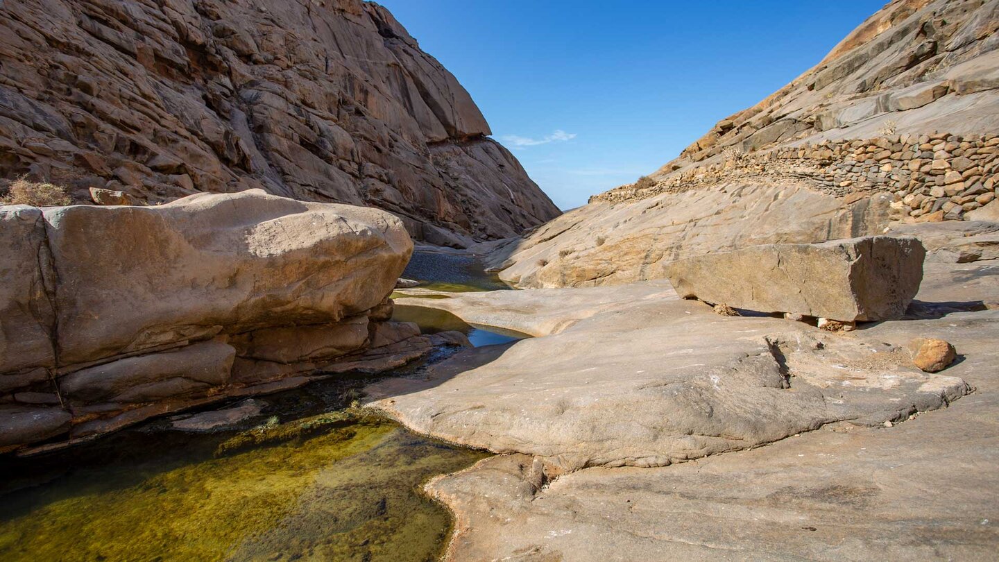 Wasserlauf im Barranco Malpaso