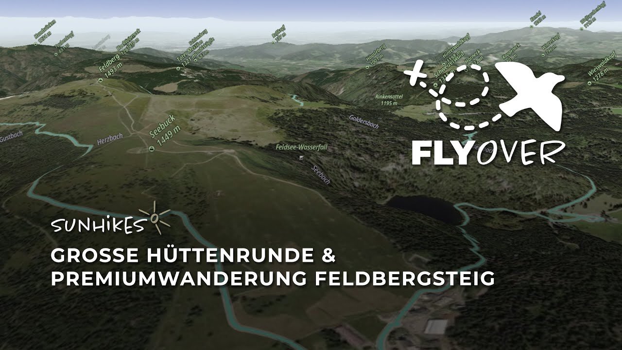 Große Hüttenrunde & Feldbergsteig im Hochschwarzwald – Flyover