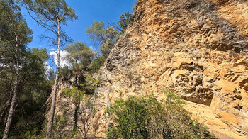 Felswände in der Schlucht des Río Higuerón bei Frigiliana