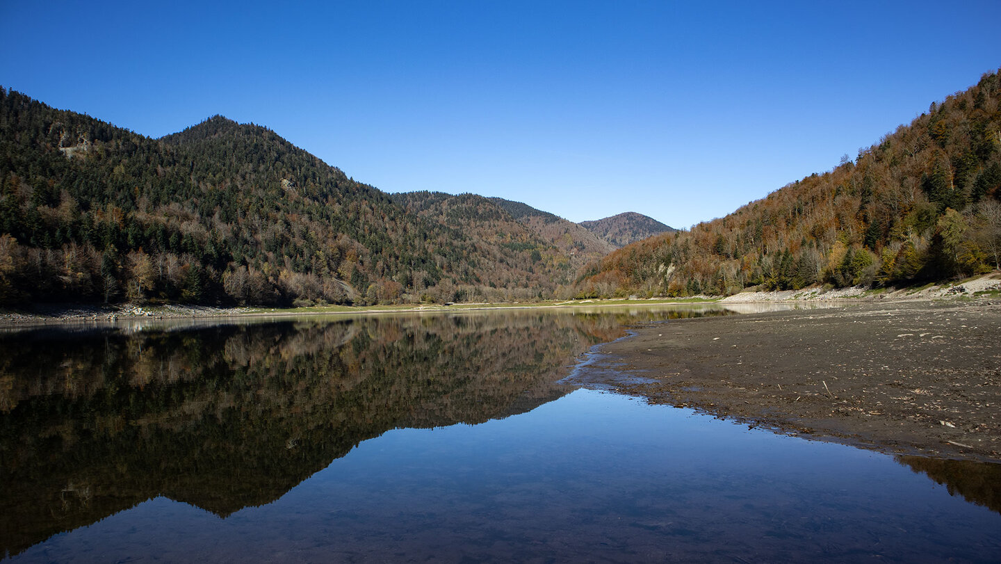 der Lac de Kruth-Wildenstein zählt zu den schönsten Bergseen in den Vogesen Lac de Kruth-Wildenstein in den Vogesen