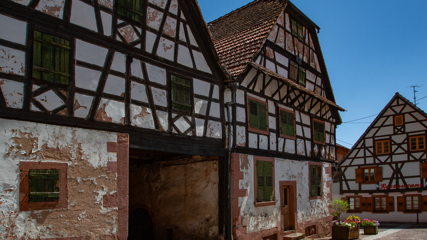 alte Fachwerkhäuser in Oberbronn