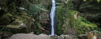 Wasserfall Cascade du Rudlin bei Plainfaing in den Vogesen