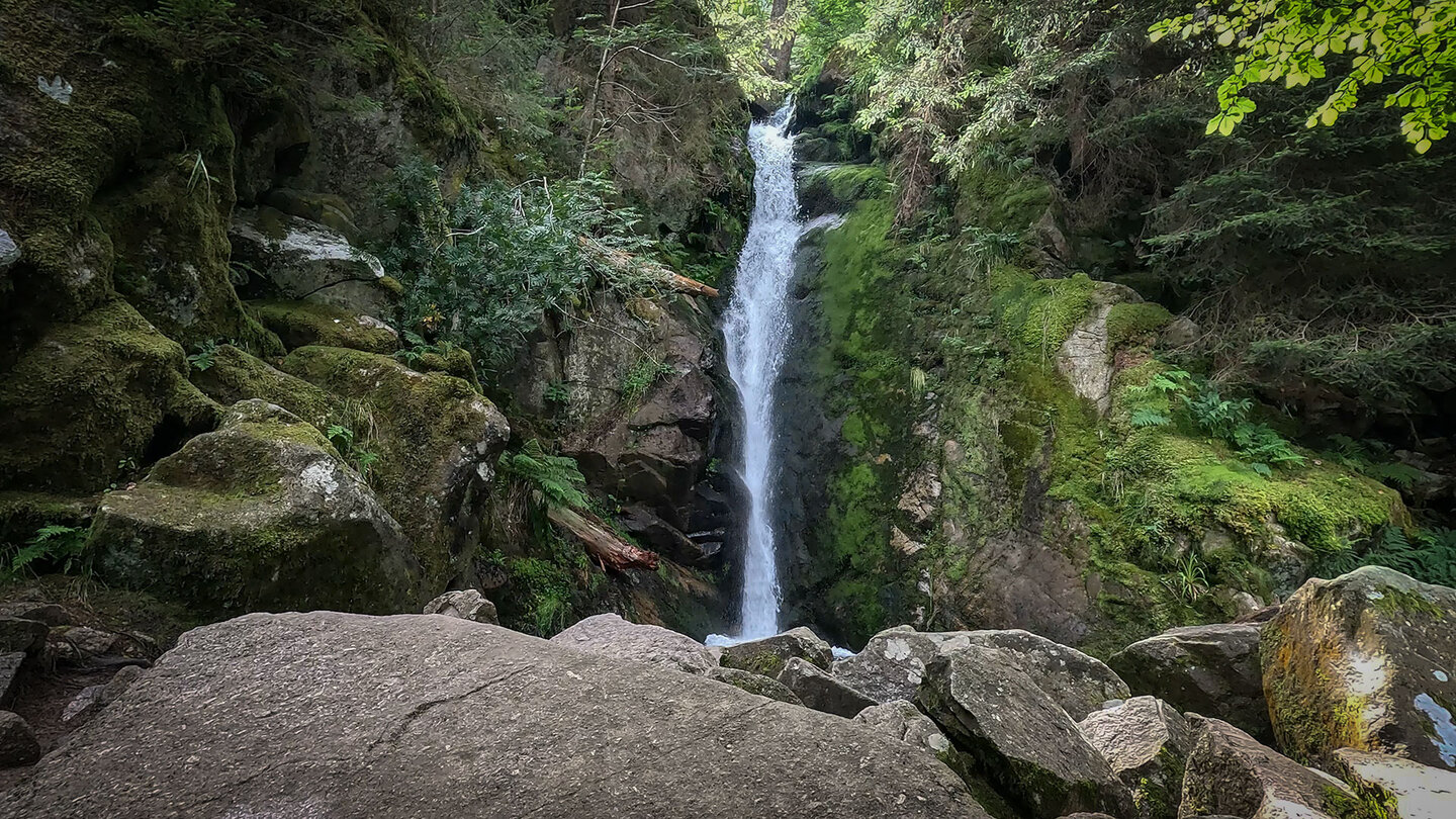 Wasserfall Cascade du Rudlin bei Plainfaing in den Vogesen