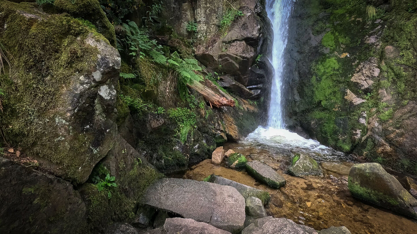 Becken am Fuß des Rudlin-Wasserfalls