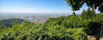 Panorama vom Königsstuhl in Heidelberg