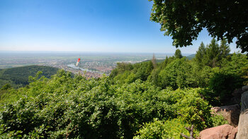 Panorama vom Königsstuhl in Heidelberg