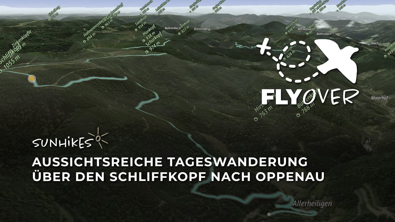 Aussichtsreiche Tageswanderung über den Schliffkopf nach Oppenau – Flyover