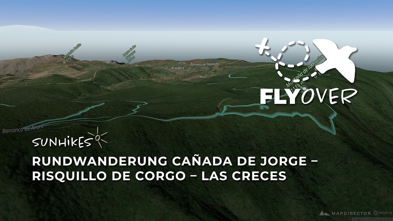 Verwunschener Lorbeerwald: 3D-Flyover der Rundtour durch den Garajonay-Nationalpark
