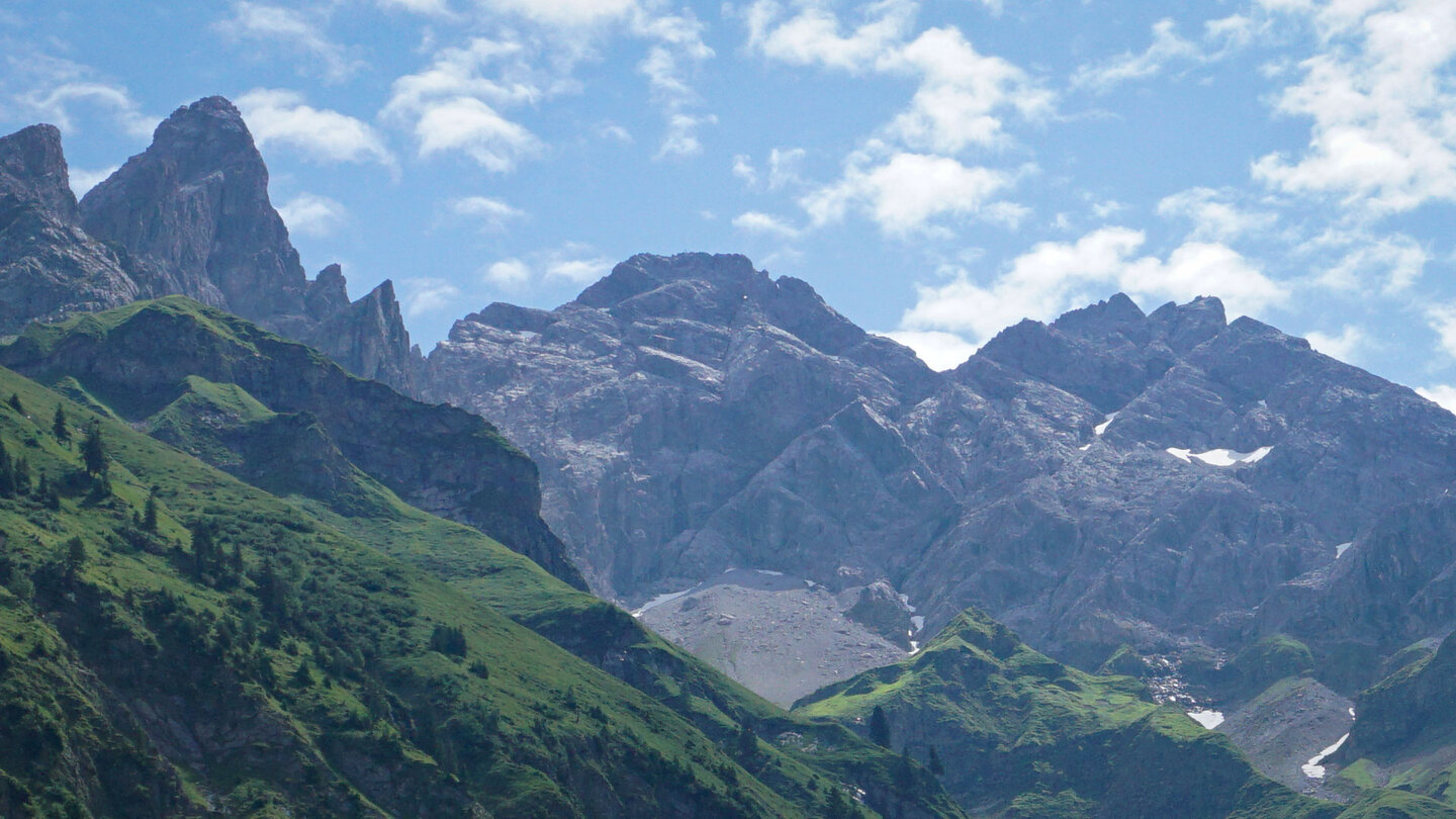 Mädelegabel, Trettachspitze und Hochfrottspitze