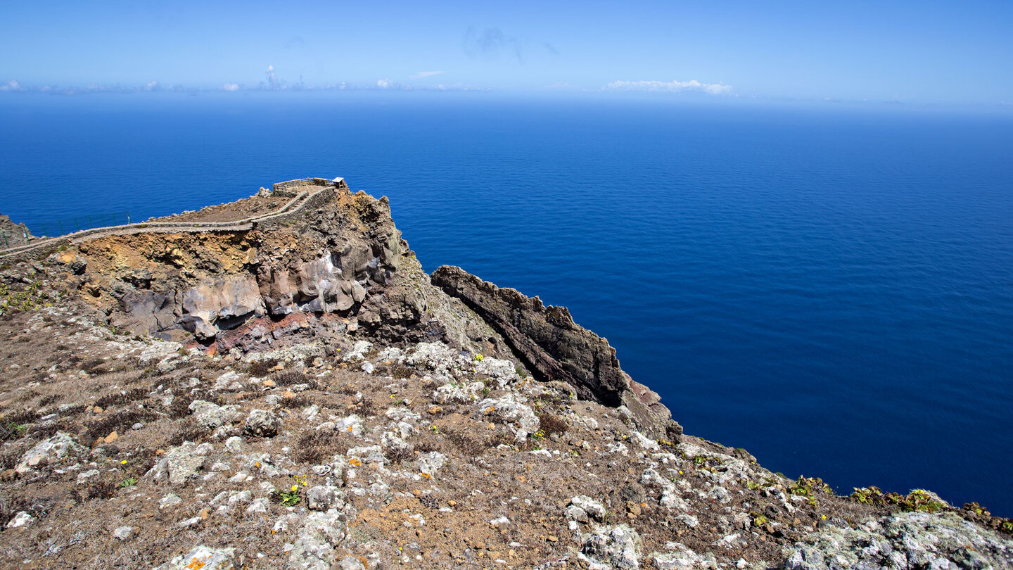 abgestürzter Weg am Mirador de Los Bascos