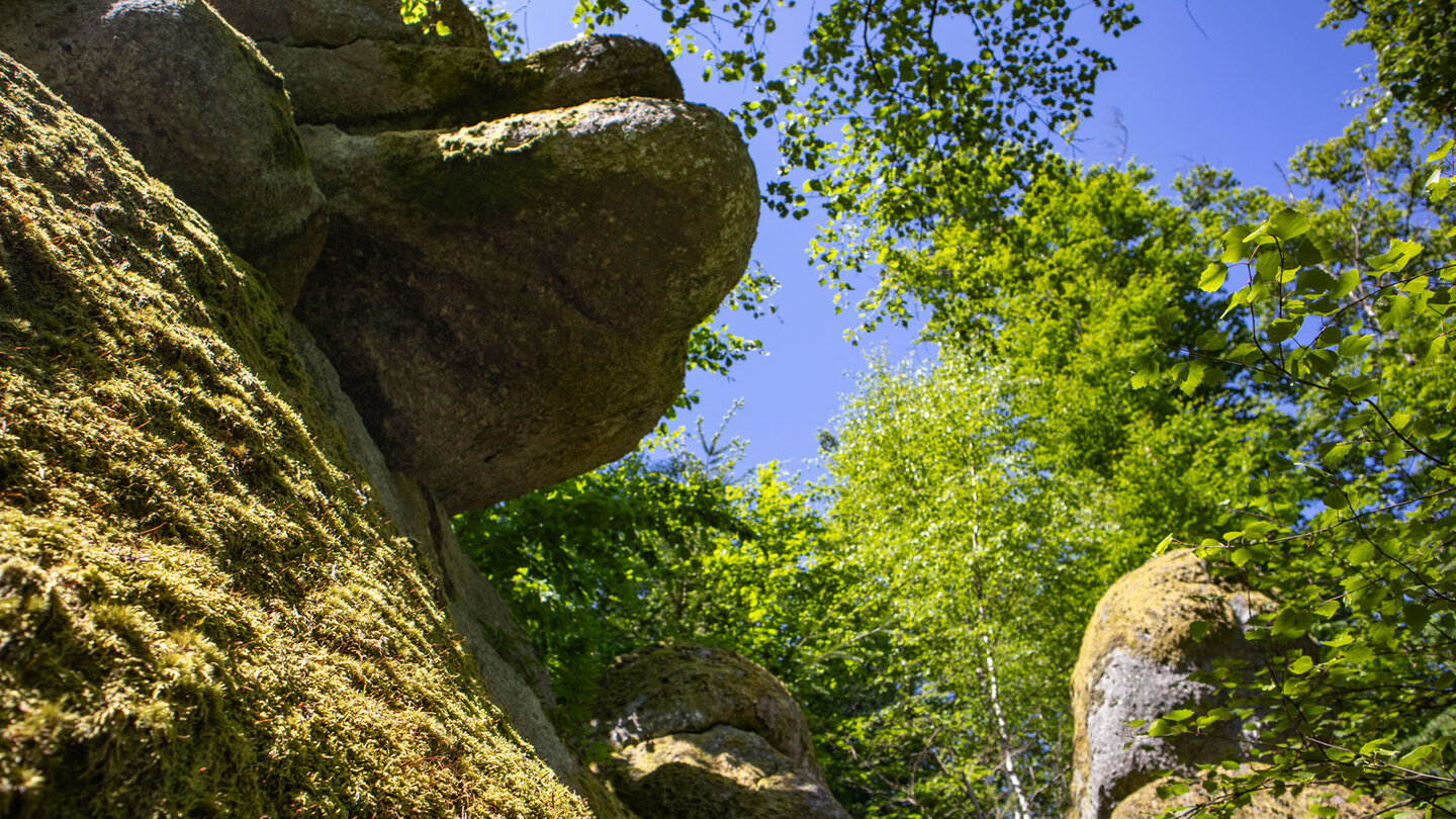 Silhouette der Granitblöcke am Katzenschrofen im Achertal