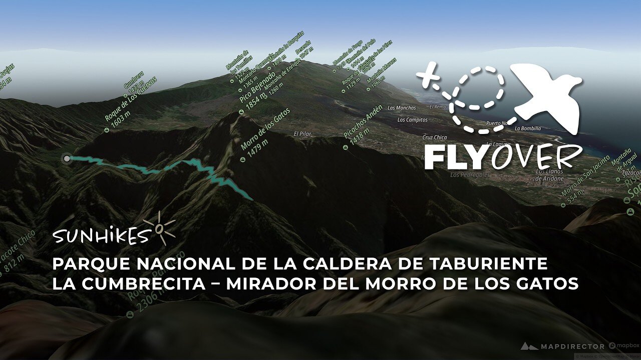 Spektakulärer Kraterblick im Nationalpark: Tour zum Morro de los Gatos auf La Palma im Flyover Video