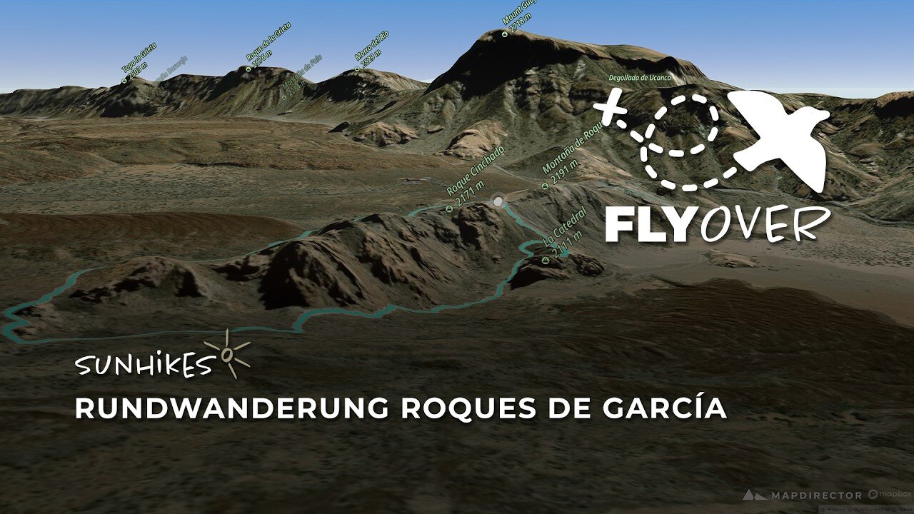 Gigantische Vulkantürme auf Teneriffa: Rundweg um die berühmten Roques de García (3D-Flyover)