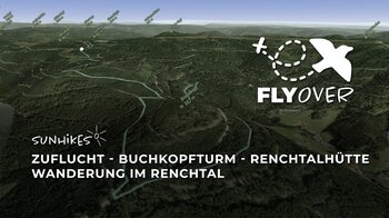 Wanderung im Renchtal: Von der Zuflucht zum Buchkopfturm und zur Renchtalhütte – Flyover
