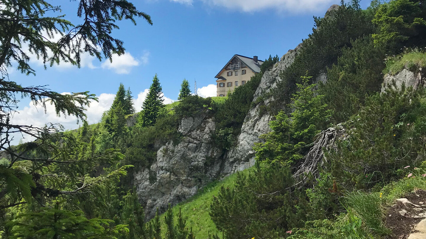 Blick zum Rotwandhaus