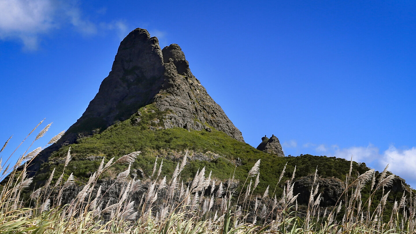 die beeindruckenden Gipfel der Trois Mamelles im Black River Distrikt