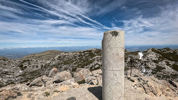 Panorama an der Gipfelsäule des Pico Mágina