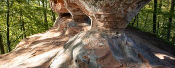 erodierter Sockelstein am Erbsenfelsen