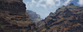 tiefe Schluchten des Teno an der Steilküste von Los Gigantes