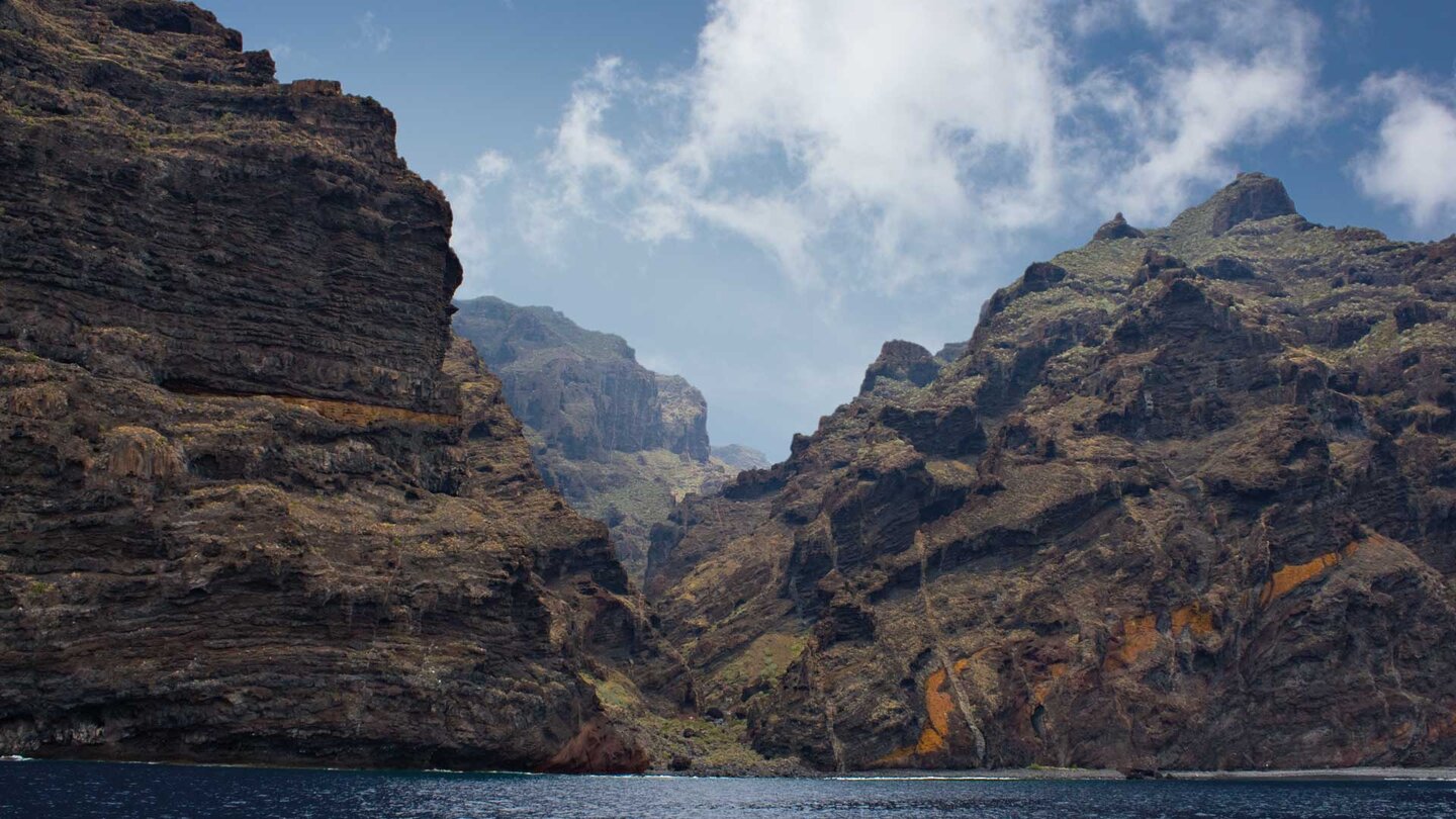 tiefe Schluchten des Teno an der Steilküste von Los Gigantes