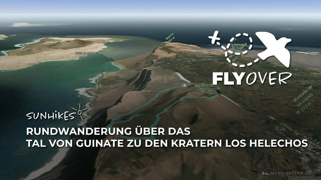 Rundwanderung Tal von Guinate & Krater Los Helechos – Flyover