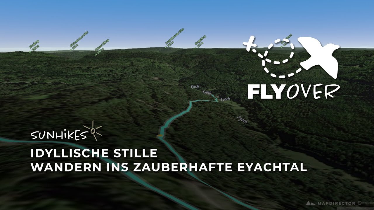 Idyllische Stille: Wandern ins zauberhafte Eyachtal – Flyover